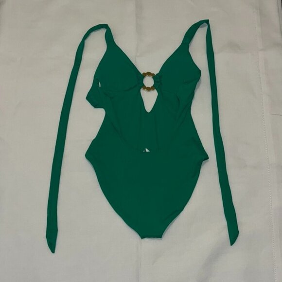 NWT Becca Marble Canyon One Piece in Emerald Green Size Small - Picture 6 of 7